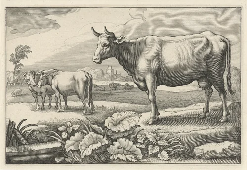Weiland met koeien by Reinier van Persijn, print, 1641