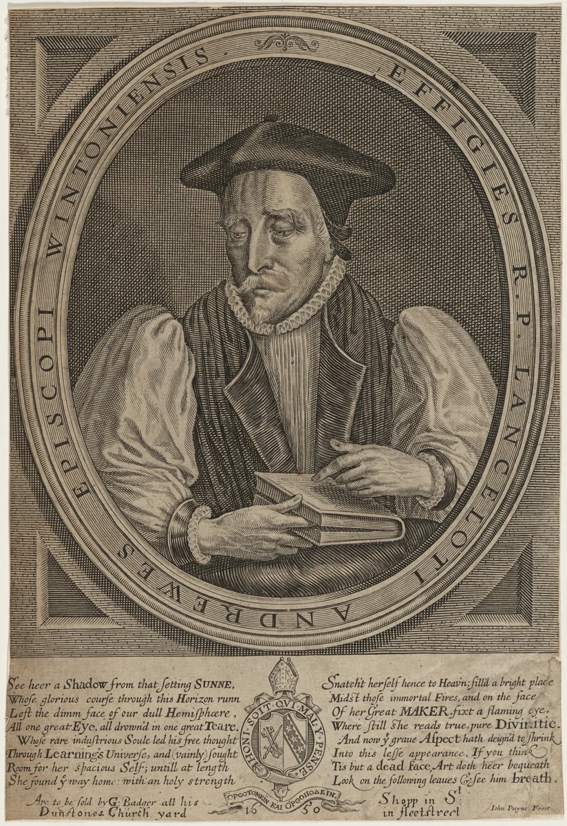 Lancelot Andrewes by John Payne, print, 1650