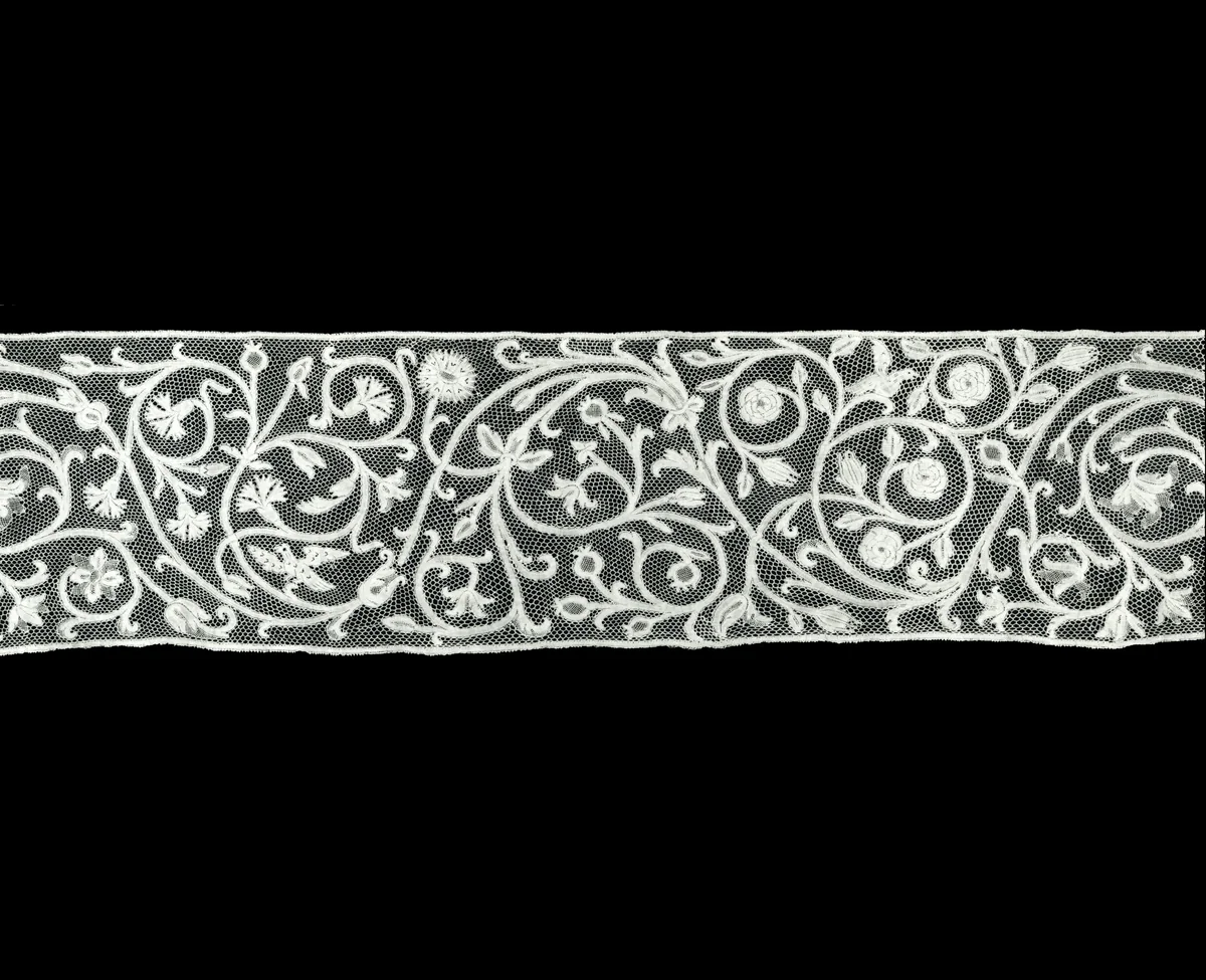 Border by Italy, Milan, textile, 1701-1750