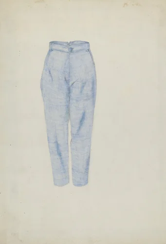Shaker Man's Trousers by Alice Stearns, index of american design, 1936