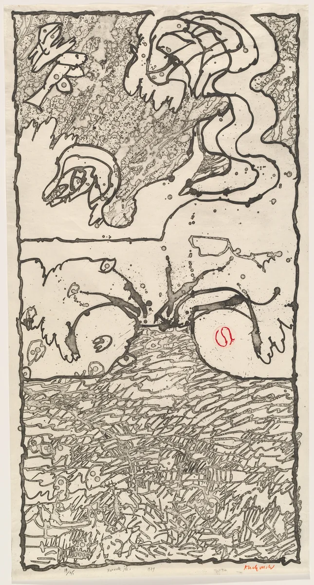 Nouvelle île by Pierre Alechinsky, print, 1979