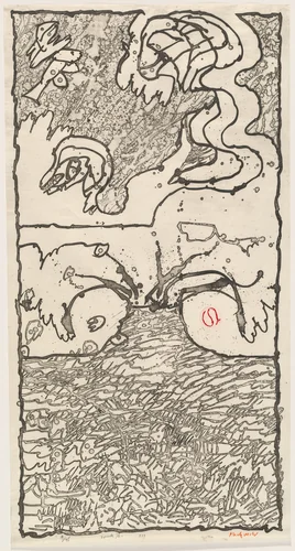 Nouvelle île by Pierre Alechinsky, print, 1979