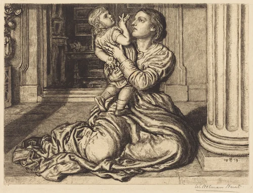 The Father's Leave-Taking by William Holman Hunt, print, 1879