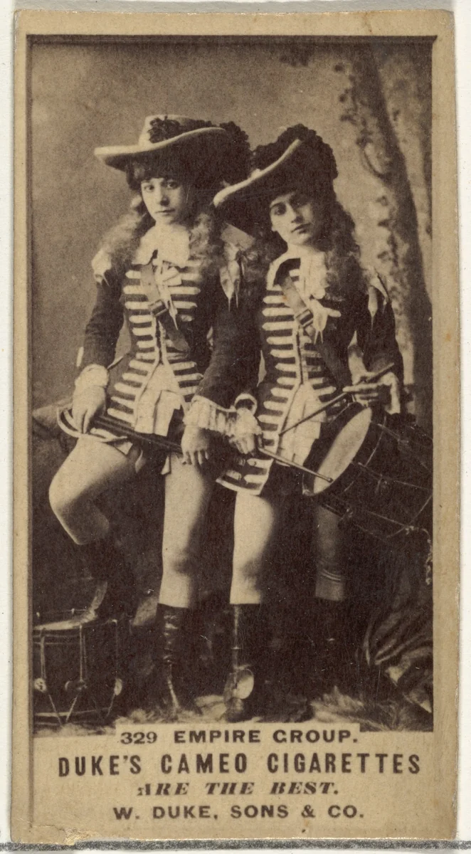 Card Number 329, Empire Group, from the Actors and Actresses series (N145-5) issued by Duke Sons & Co. to promote Cameo Cigarettes by W. Duke, Sons & Co., photograph, 1880-1889