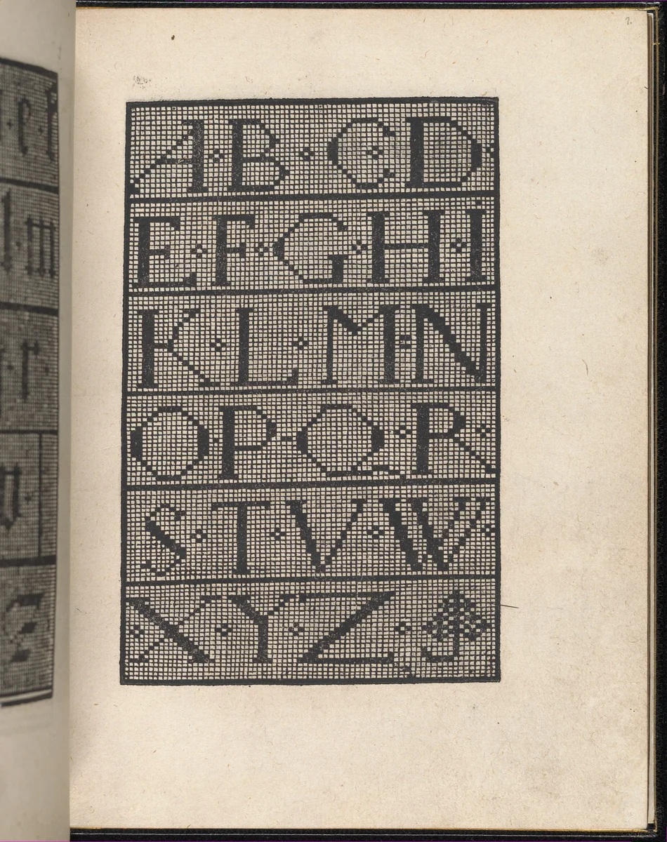 Page from Ein new kunstlich Modelbuch...(Page 7r) by Peter Quentel, book, 1544