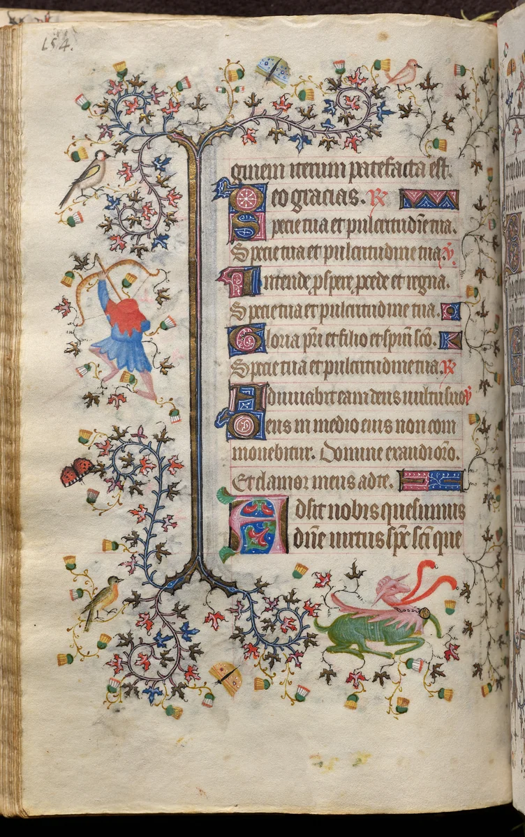 Hours of Charles the Noble, King of Navarre (1361-1425): fol. 77v, Text by Master of the Brussels Initials and Associates, book, 1400-1410