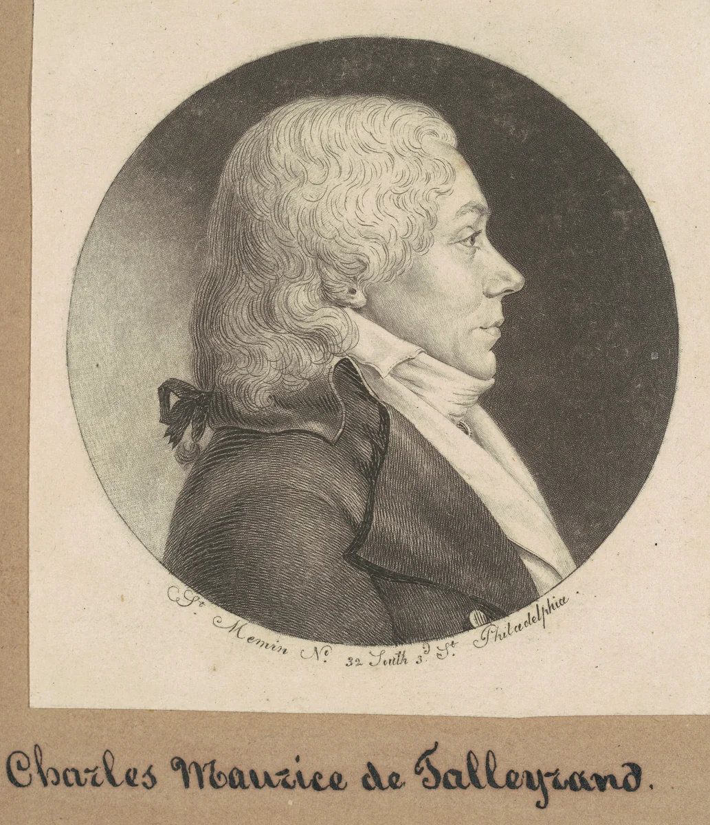 Unidentified Man by Charles B. J. Févret de Saint-Mémin, print, 1798-1799