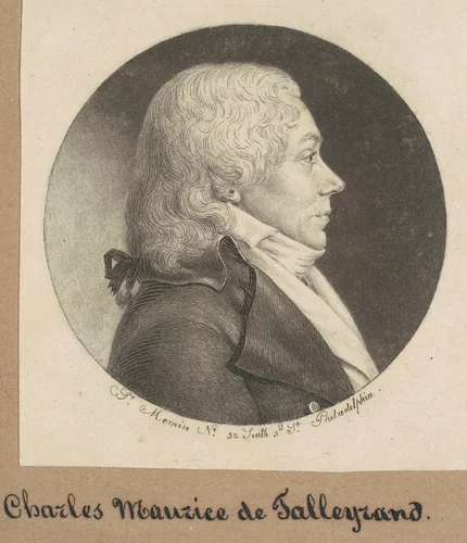 Unidentified Man by Charles B. J. Févret de Saint-Mémin, print, 1798-1799