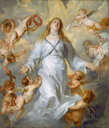 The Virgin as Intercessor by Anthony van Dyck, painting, 1628-1629