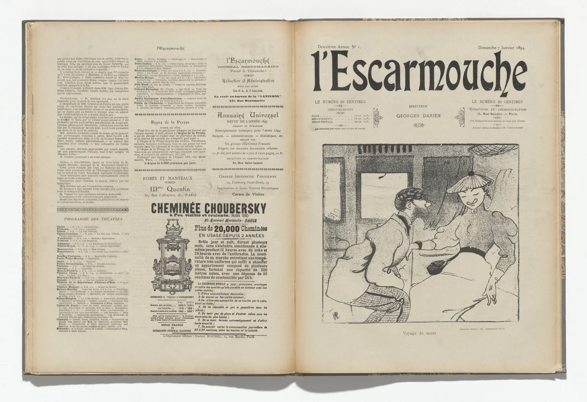 L'Escarmouche, no. 1 by Various artists, illustrated book, 1894