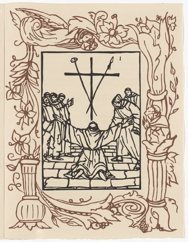 Plate (page 263) from Les Petites Fleurs de St. François (The Little Flowers of St. Francis) by Émile Bernard, illustrated book, 1928