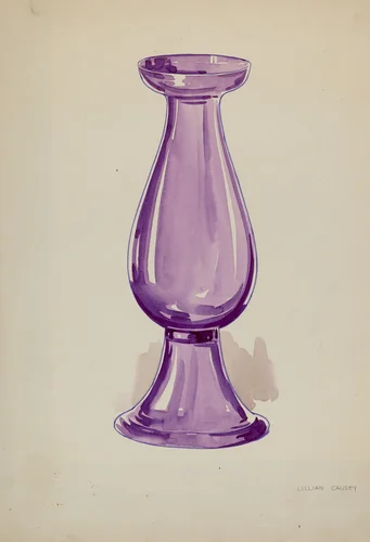Vase by Lillian Causey, index of american design, 1936