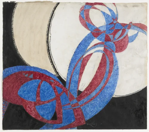 Amorpha: Fugue in Two Colors by František Kupka, drawing, 1912