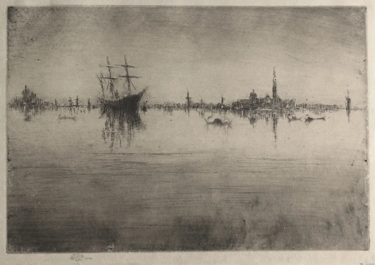 Nocturne by James McNeill Whistler, print, 1880
