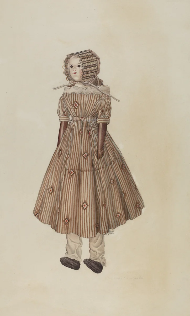 Doll by Charles Goodwin, index of american design, 1940