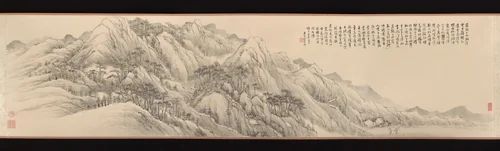 Landscape by Wu Yun, painting, 1854