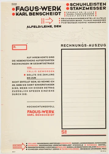 Fagus-Werk, Karl Benscheidt by Johannes Molzahn, design, 1922