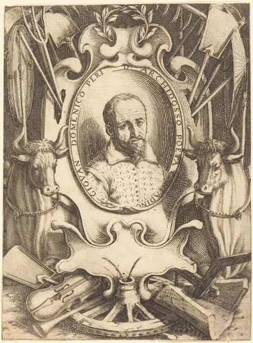 Giovanni Domenico Peri by Jacques Callot, print, 1619