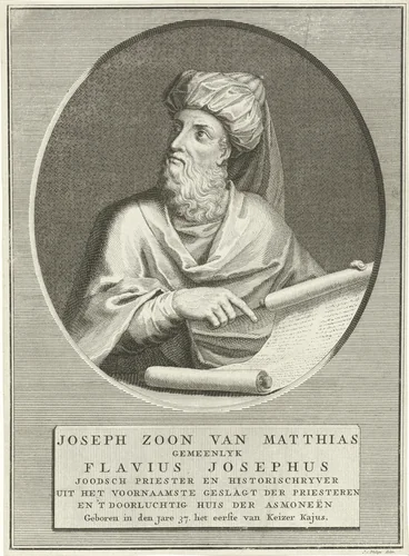 Portret van Flavius Josephus by Jan Caspar Philips, print, 1736-1775