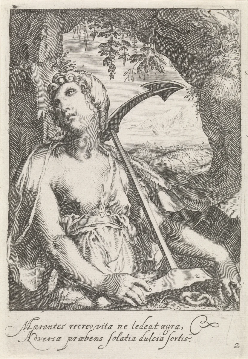 Hoop (Spes) by anonymous, print, 1601-1652