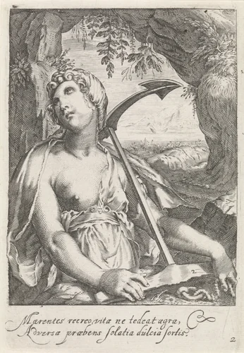 Hoop (Spes) by anonymous, print, 1601-1652