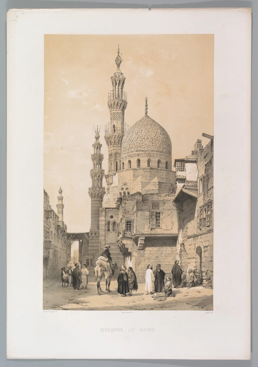 Mosquée, au Kaire by Joseph-Philibert Girault de Prangey, print, 1843