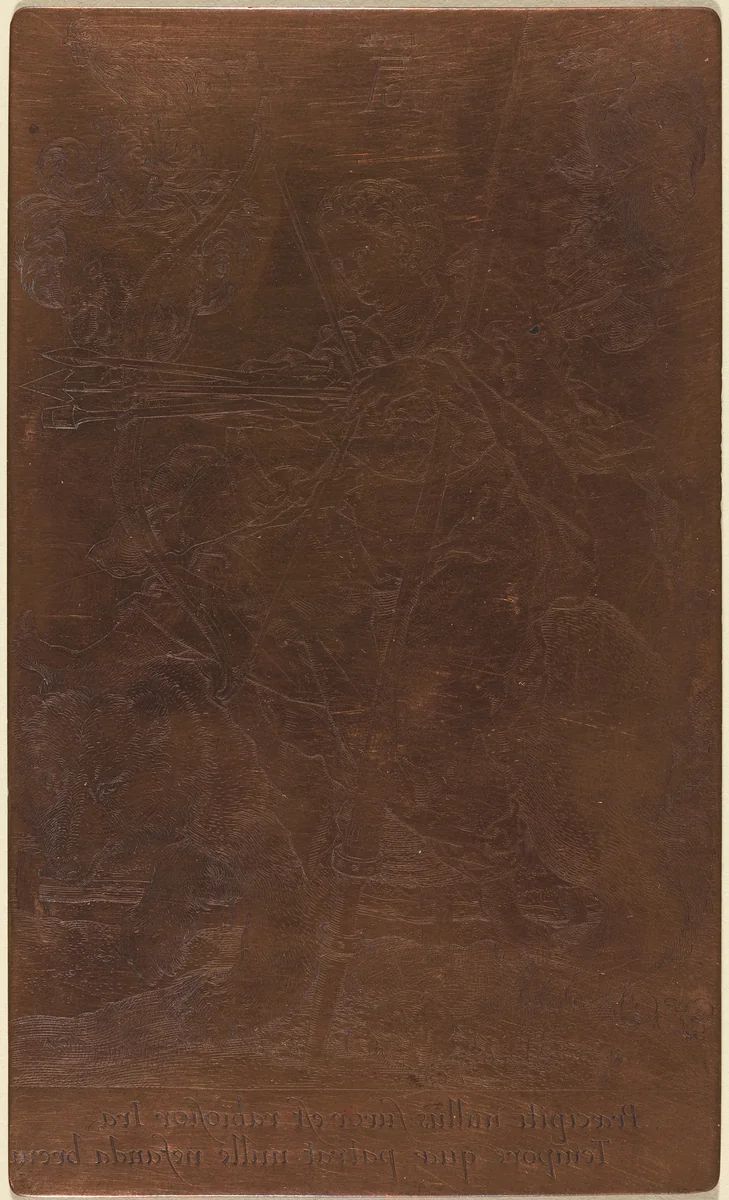 Wrath by Heinrich Aldegrever, technical material, 1552