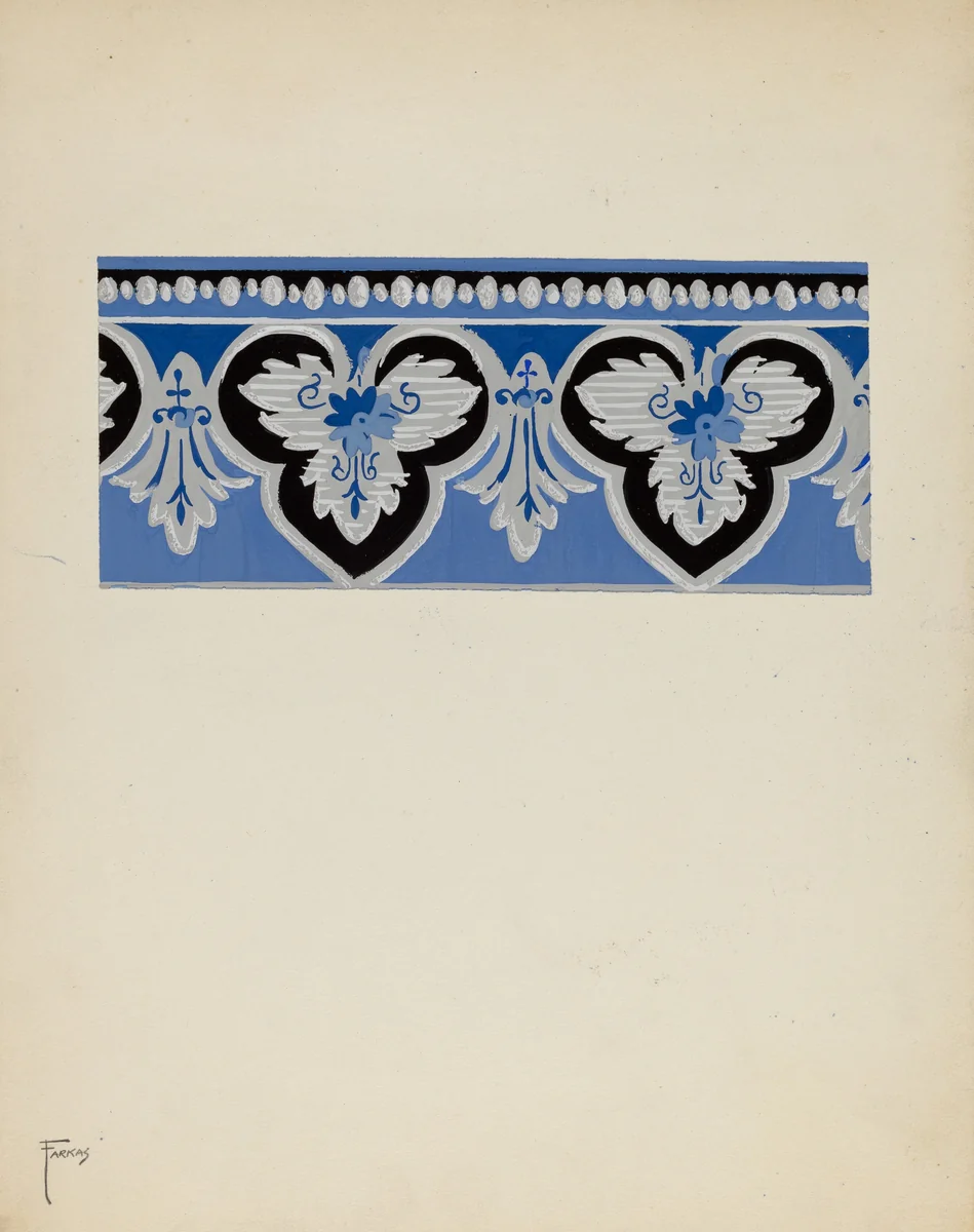 Wall Paper Border by Paul Farkas, index of american design, 1937