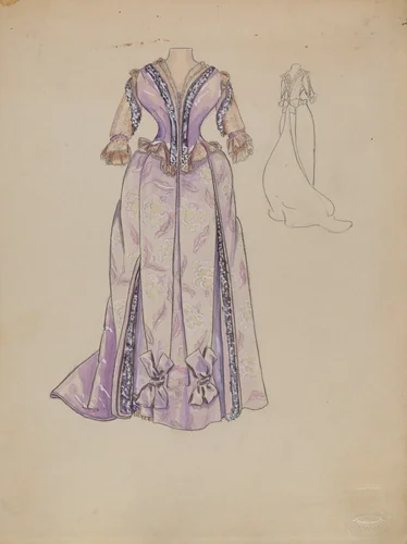 Dress by Jean Gordon, index of american design, 1935-1942