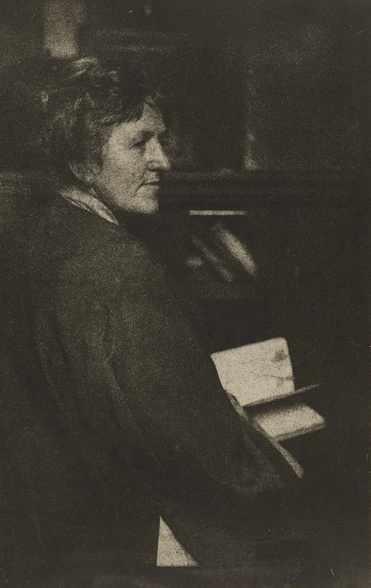 Portrait of Gertrude Käsebier by Laura Gilpin, photograph, 1917