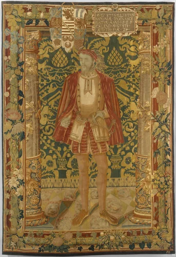 Augustus I of Saxony (1526–1586) by Seger Bombeck, textile, 1550