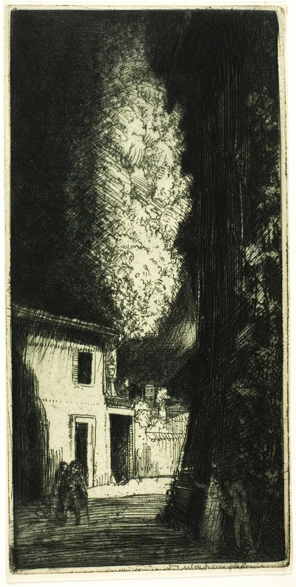 The Haunted House by Donald Shaw MacLaughlan, print, 1909