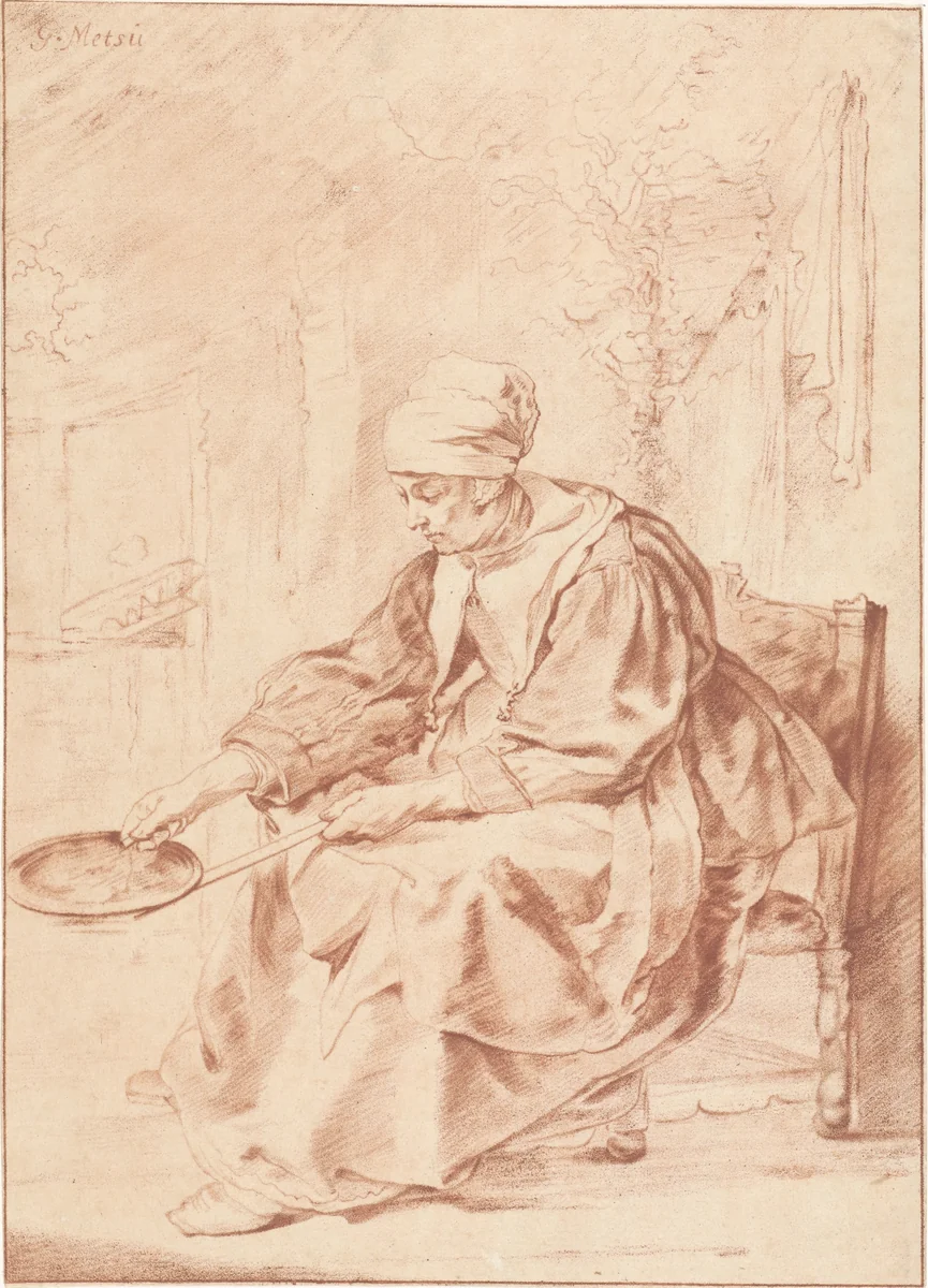 Pannenkoekenbakster by Cornelis Ploos van Amstel, print, 1768
