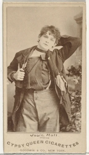 Josie Hall, from the Actors and Actresses series (N171) for Gypsy Queen Cigarettes by Goodwin & Company, photograph, 1886-1890