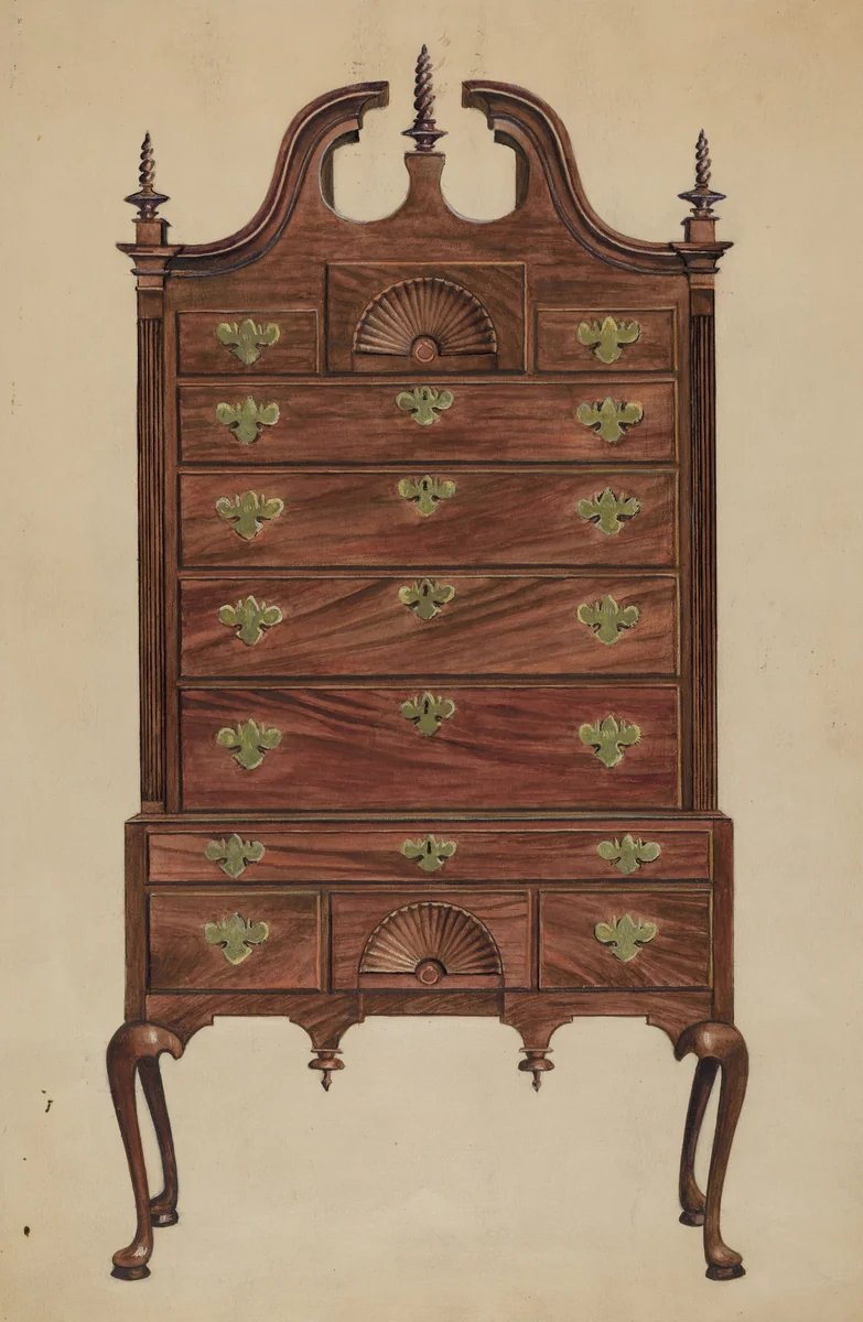 Highboy by Louis Annino, index of american design, 1936