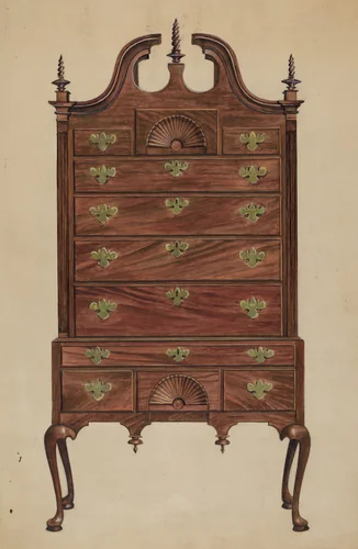 Highboy by Louis Annino, index of american design, 1936