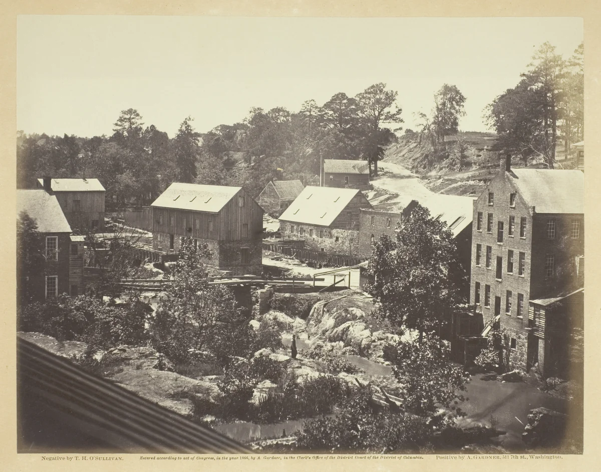 View on the Appomattox River by Timothy O'Sullivan, photograph, 1865