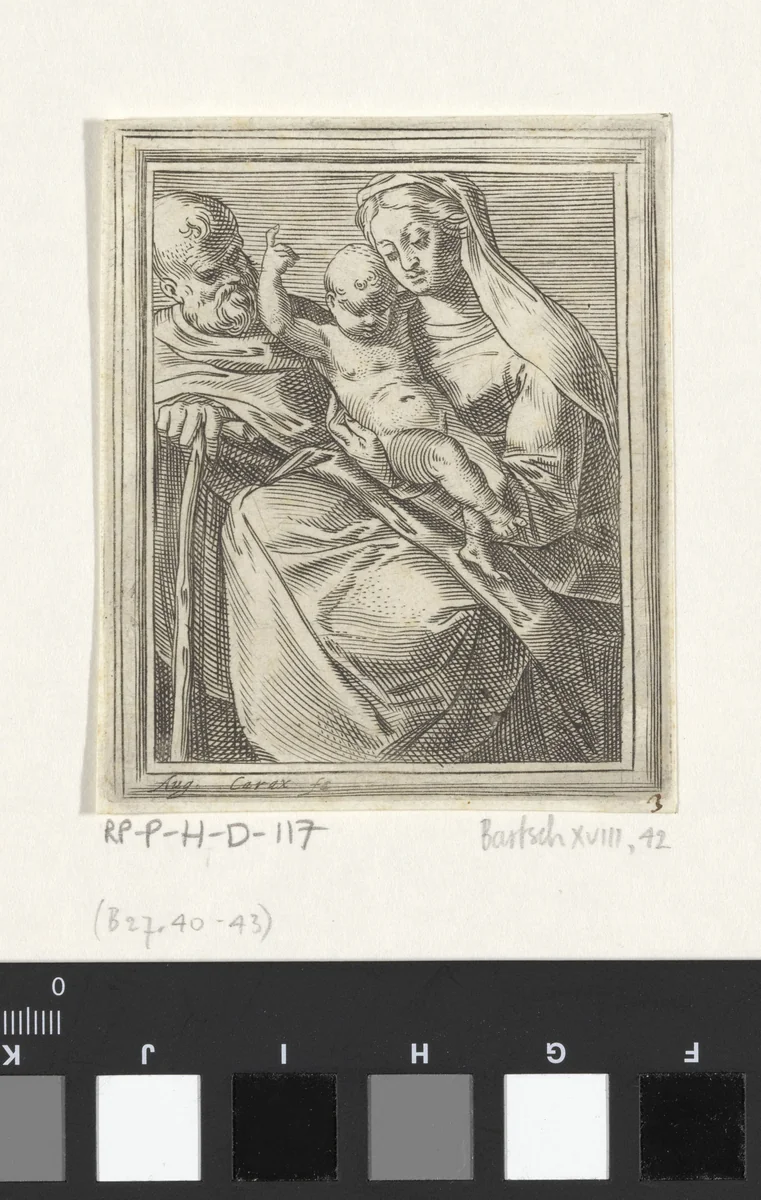 Heilige Familie by Unknown, print, 1581