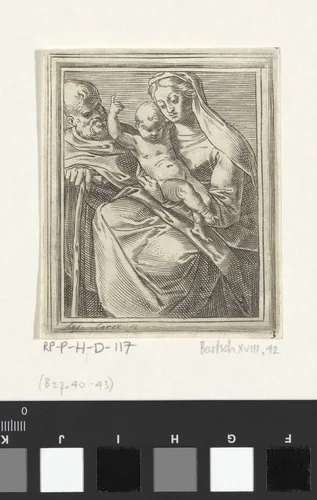 Heilige Familie by Unknown, print, 1581