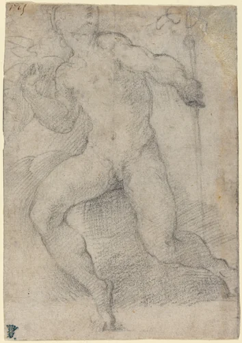 Mercury by Parmigianino, drawing, 1523-1524