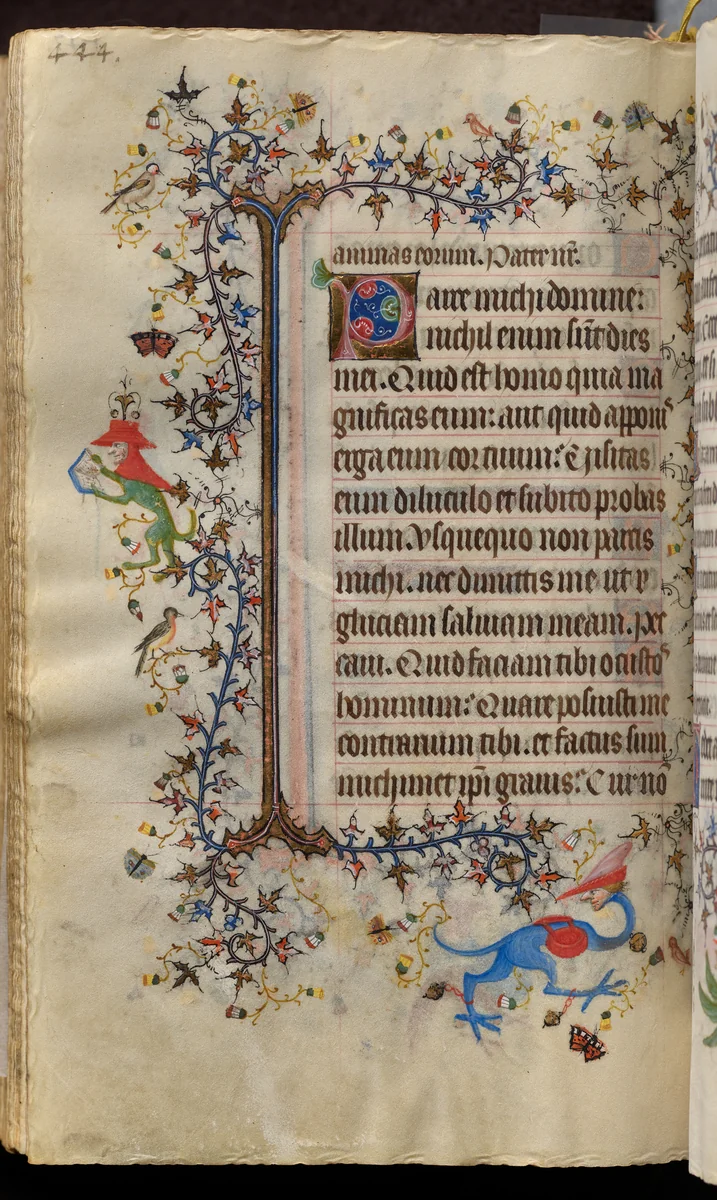 Hours of Charles the Noble, King of Navarre (1361-1425): fol. 216v, Text by Master of the Brussels Initials and Associates, book, 1400-1410