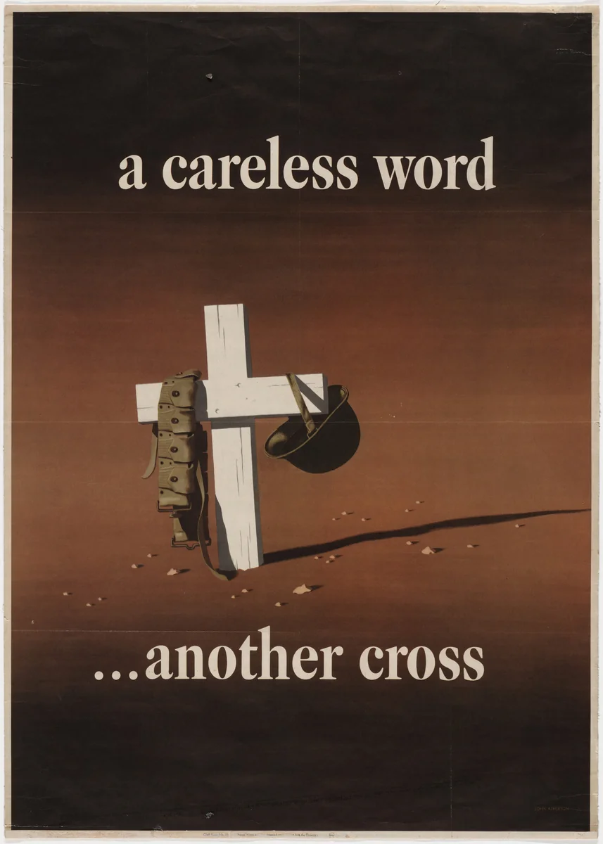 A Careless Word - Another Cross by John Atherton, design, 1943