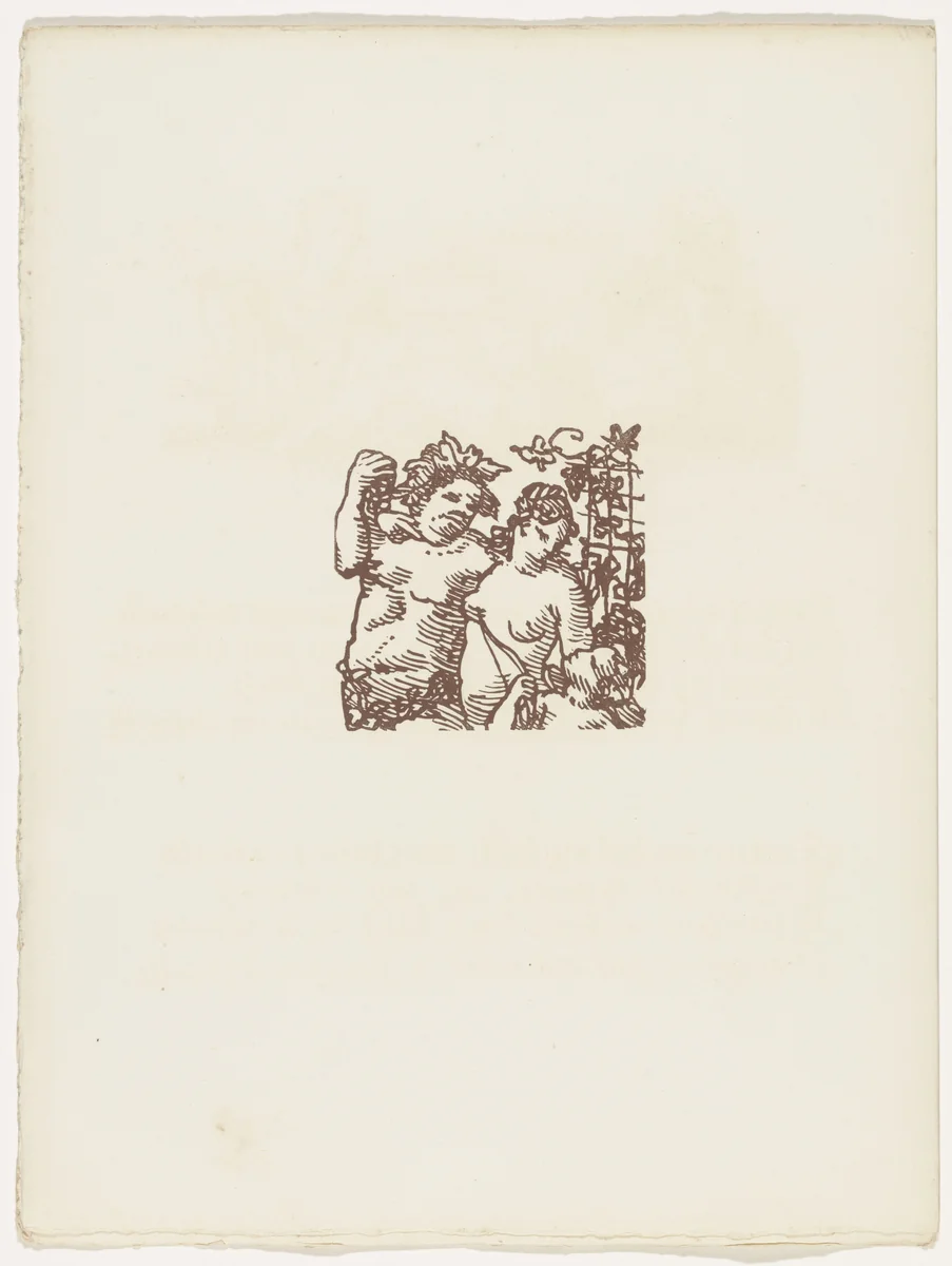 Vignette (folio 102 verso) from Les Amours (The Loves) by Émile Bernard, illustrated book, 1915