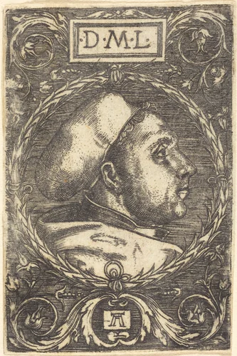 Martin Luther by Albrecht Altdorfer; Lucas Cranach the Elder, print, 1525