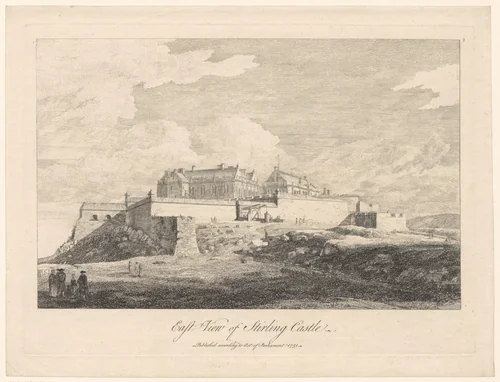 Gezicht op Stirling Castle by Paul Sandby, print, 1751