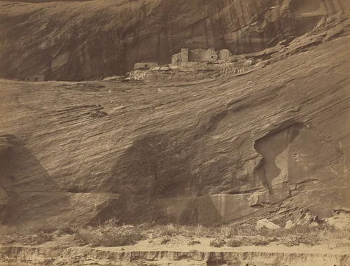 Ruins of Cliff Dwellings, Canyon de Chelly by John K. Hillers, photograph, 1889