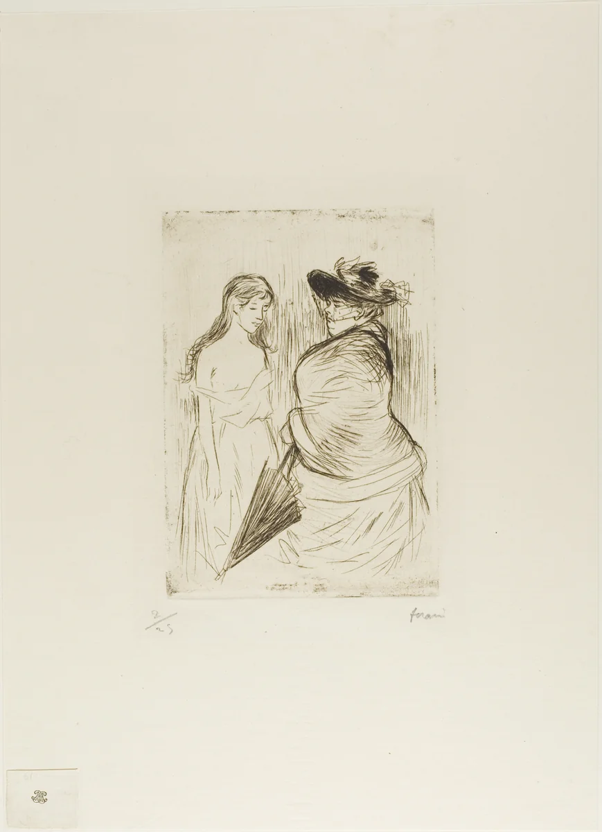 The White Slave Trade by Jean-Louis Forain, print, 1886