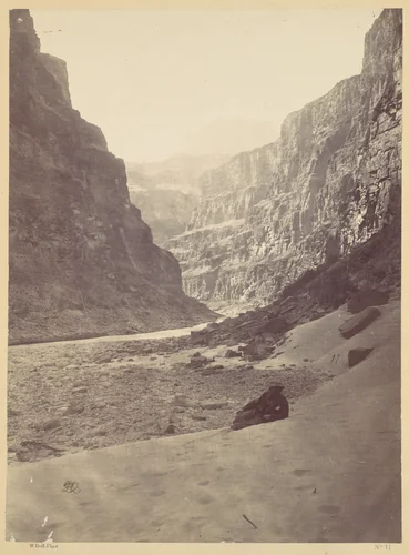 Grand Cañon of the Colorado River, Mouth of Kanab Wash, looking West by William H. Bell, photograph, 1872