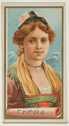 Tyrol, from the Types of All Nations series (N24) for Allen & Ginter Cigarettes by Allen & Ginter, print, 1889