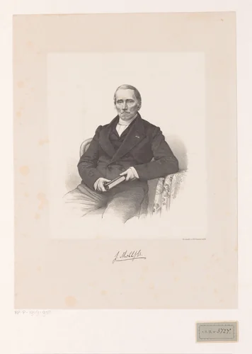 Portret van Jan Moll Jacobzn by anonymous, print, 1822-1863